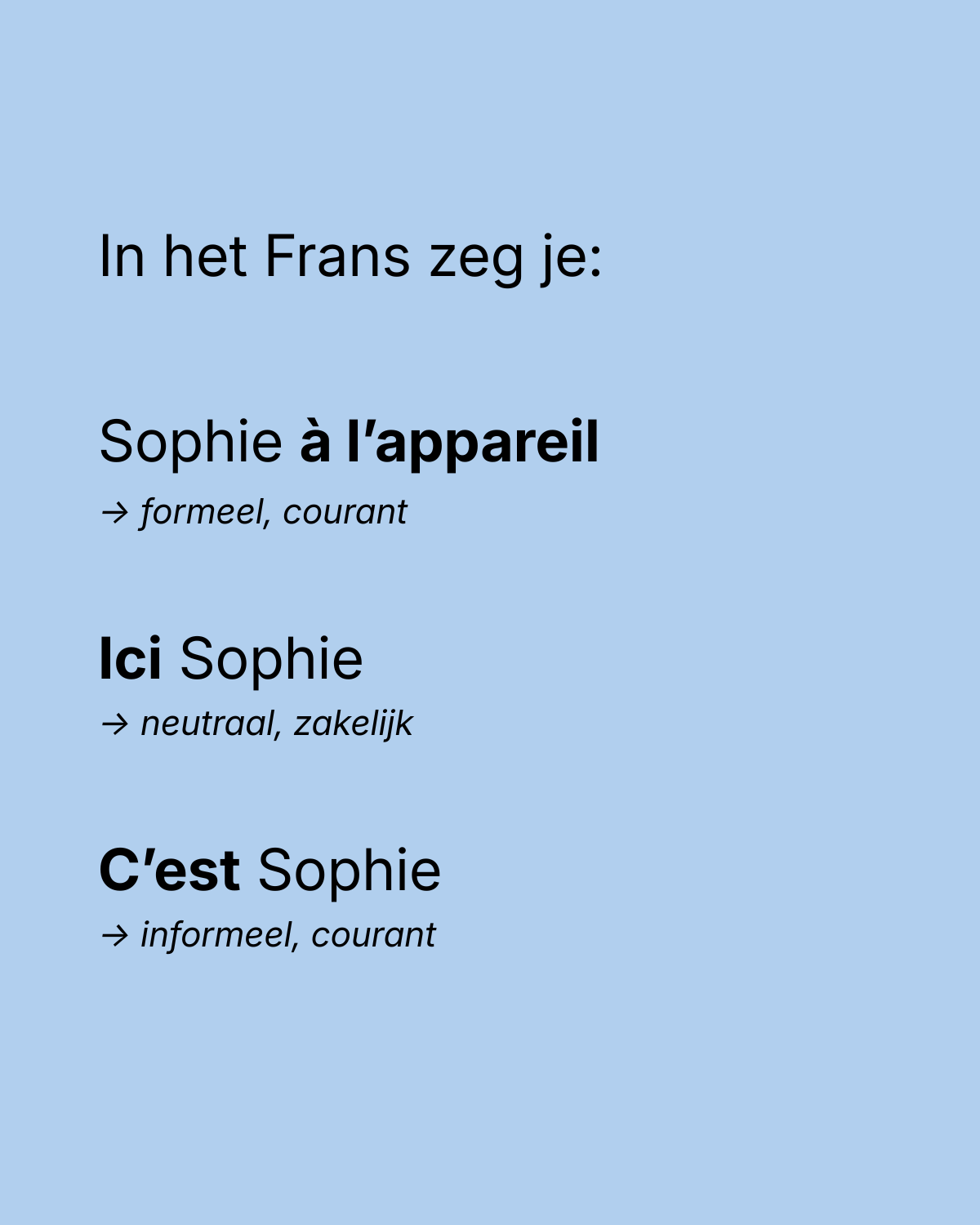 La Minute Claire